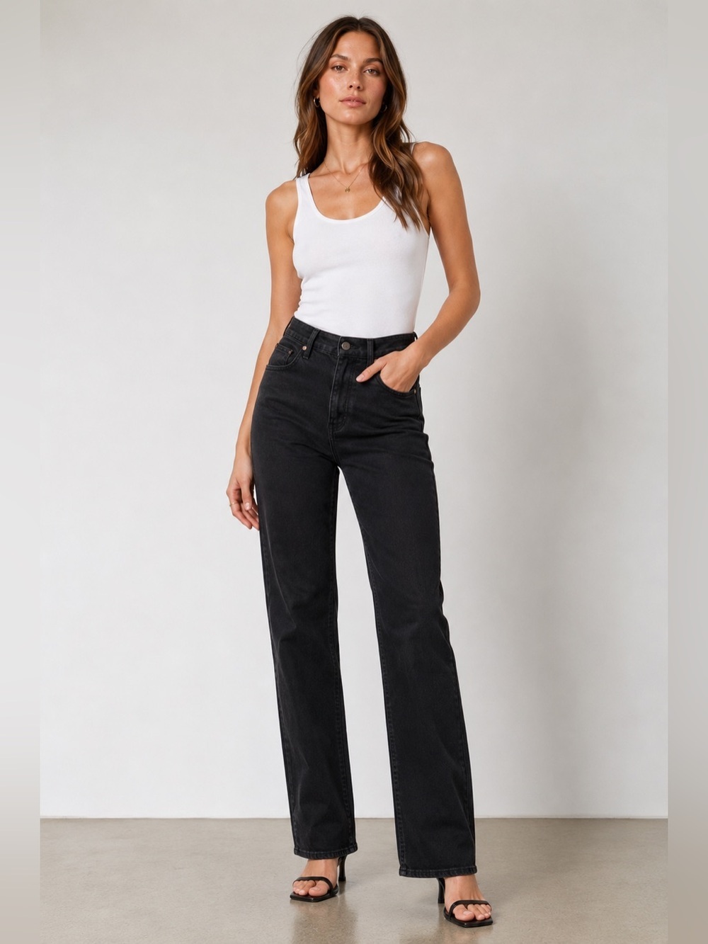 Madewell Black 10 Inch High Rise Skinny Jeans Tall 26